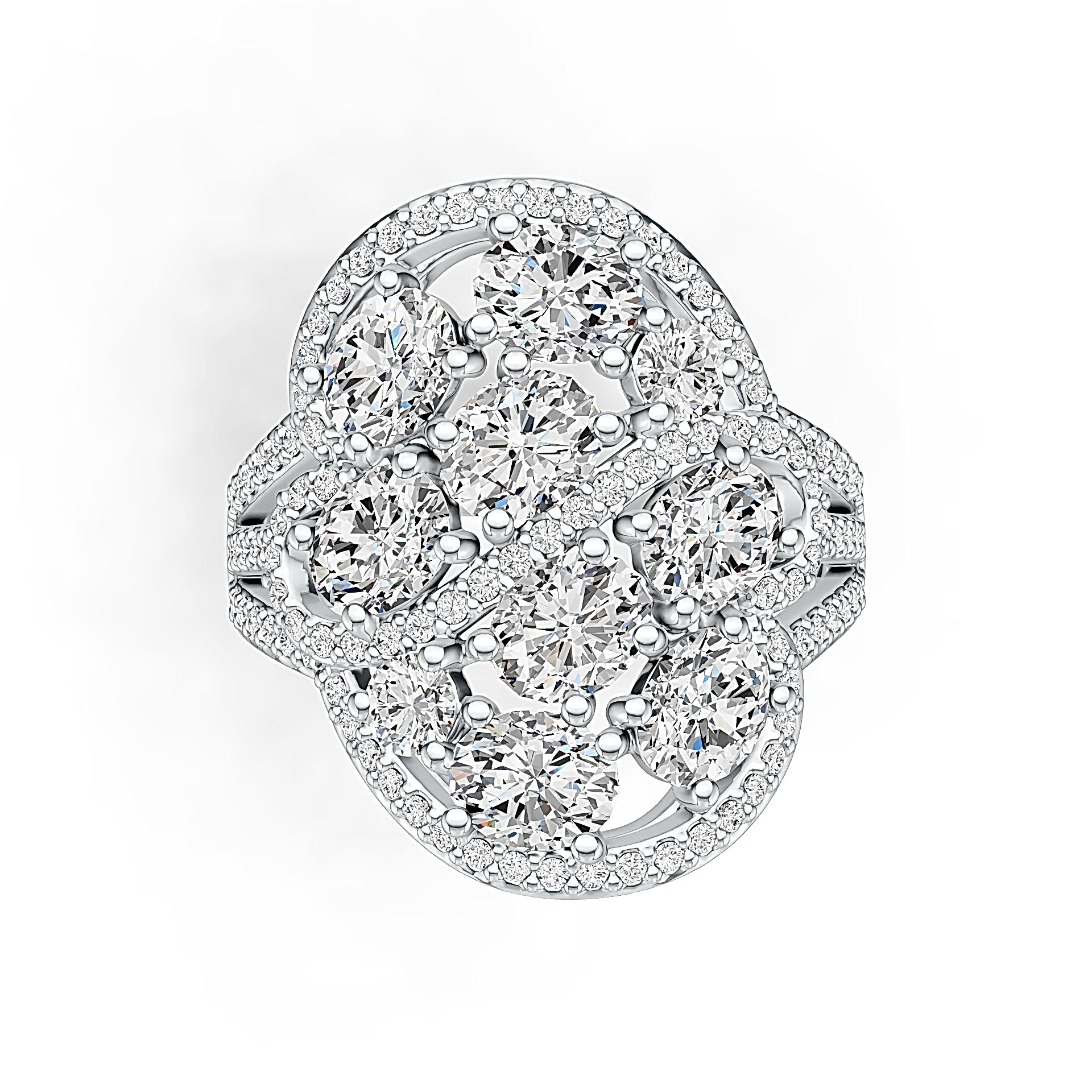 Sterling Silver Semi Mount Ring Setting Oval OV 5X4mm DHJ