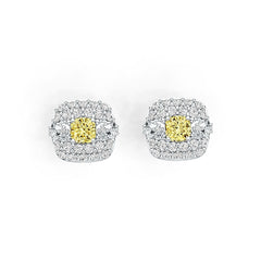 Sterling Silver Semi Mount Earrings Setting Cushion CU 5X5mm DHJ