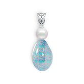 Sterling Silver Semi Mount Pendant Setting Round RD 8.5mm DHJ