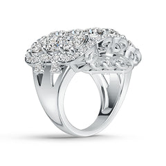 Sterling Silver Semi Mount Ring Setting Round RD 5x5mm DHJ