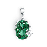 Pendente de Prata Esterlina Semi Montado Configuração Almofada CU 14X10mm