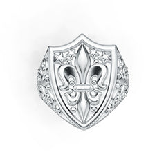 Sterling Silver Semi Mount Ring Setting Fleur De Lis Style DHJ