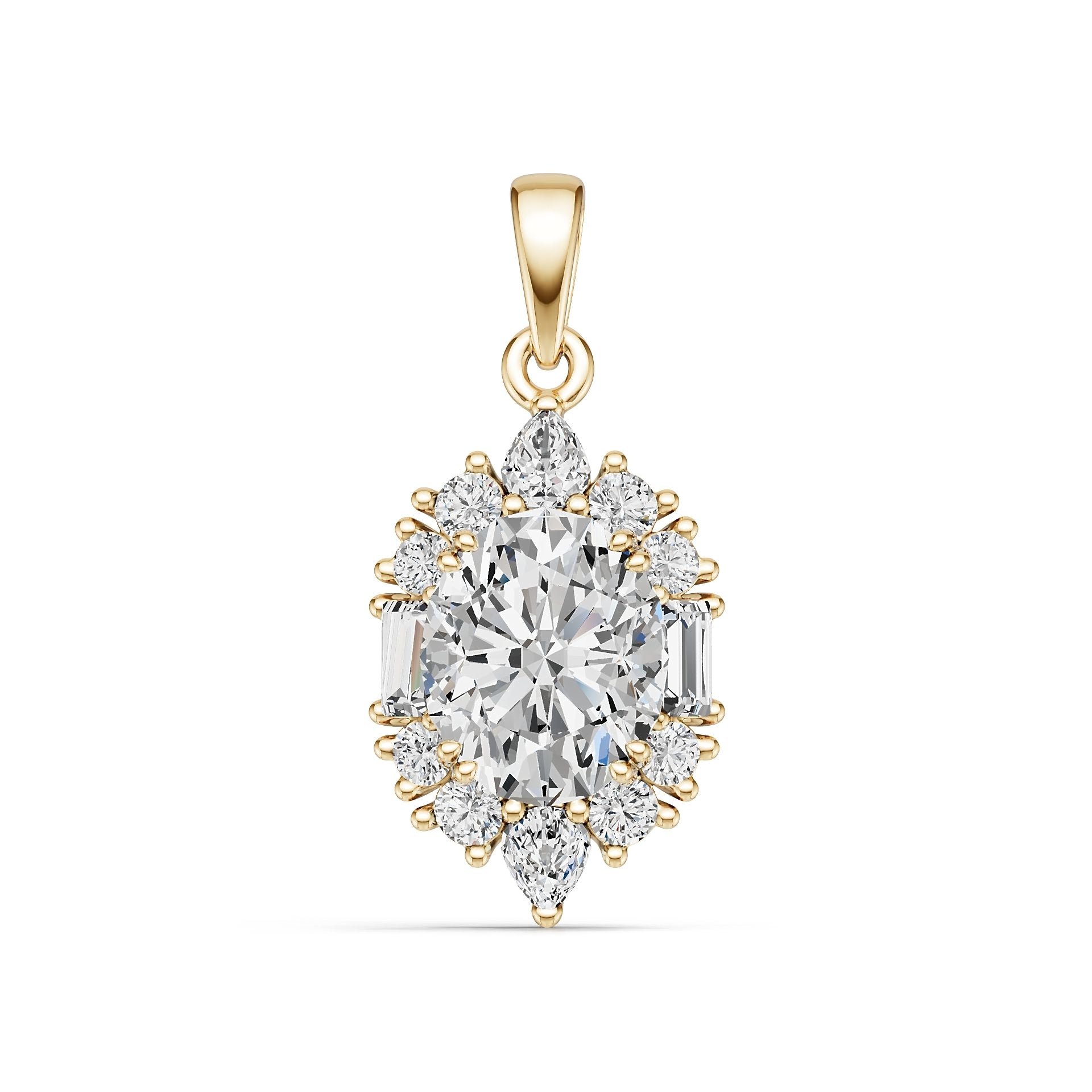 Sterling Silver Semi Mount Pendant Setting Oval OV 10X9mm Syzjewelry