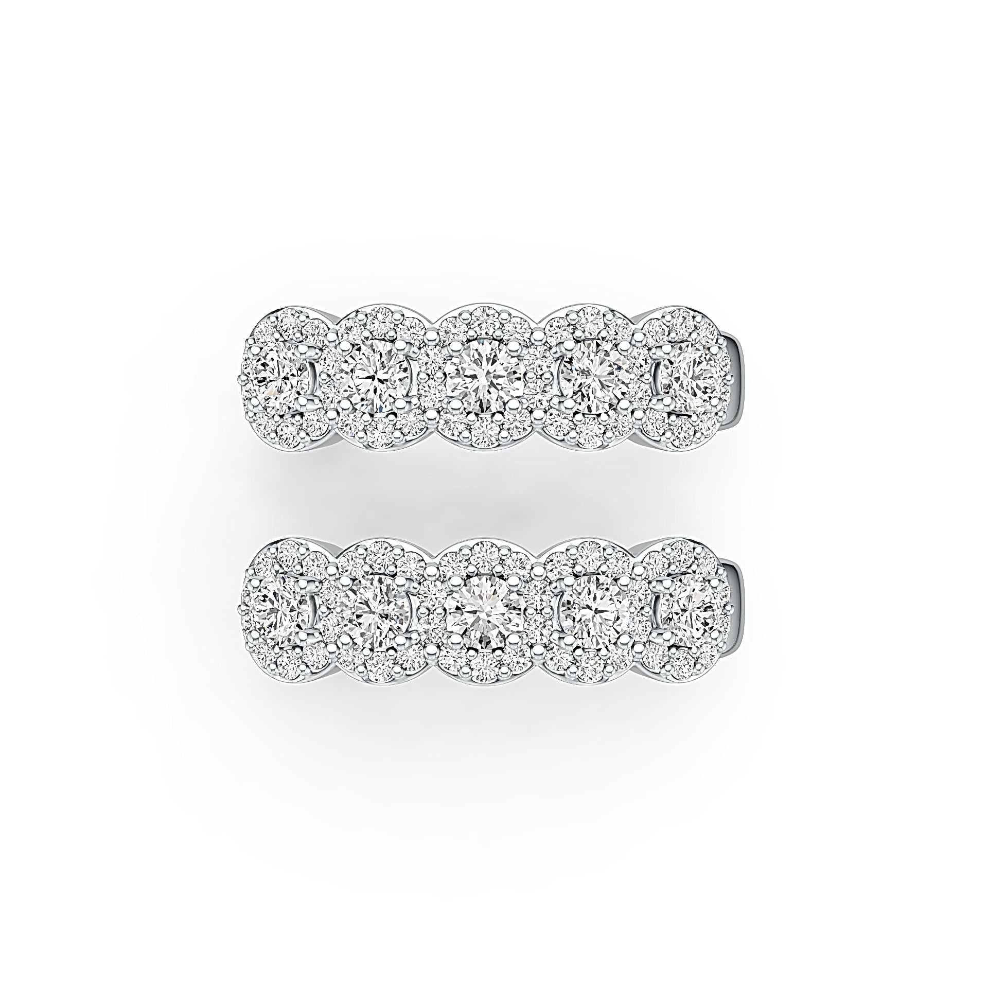 Sterling Silver Semi Mount Earrings Setting Round RD 3x3mm - Syzjewelry