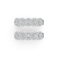 Sterling Silver Semi Mount Earrings Setting Round RD 3x3mm - Syzjewelry