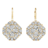 Platinum Semi Mount Earrings Setting Trillion Tr 5x5mm Diamond Accent Syz Jewelry