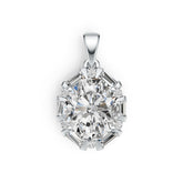 Sterling Silver Semi Mount Pendant Setting Oval OV 12X10mm DHJ