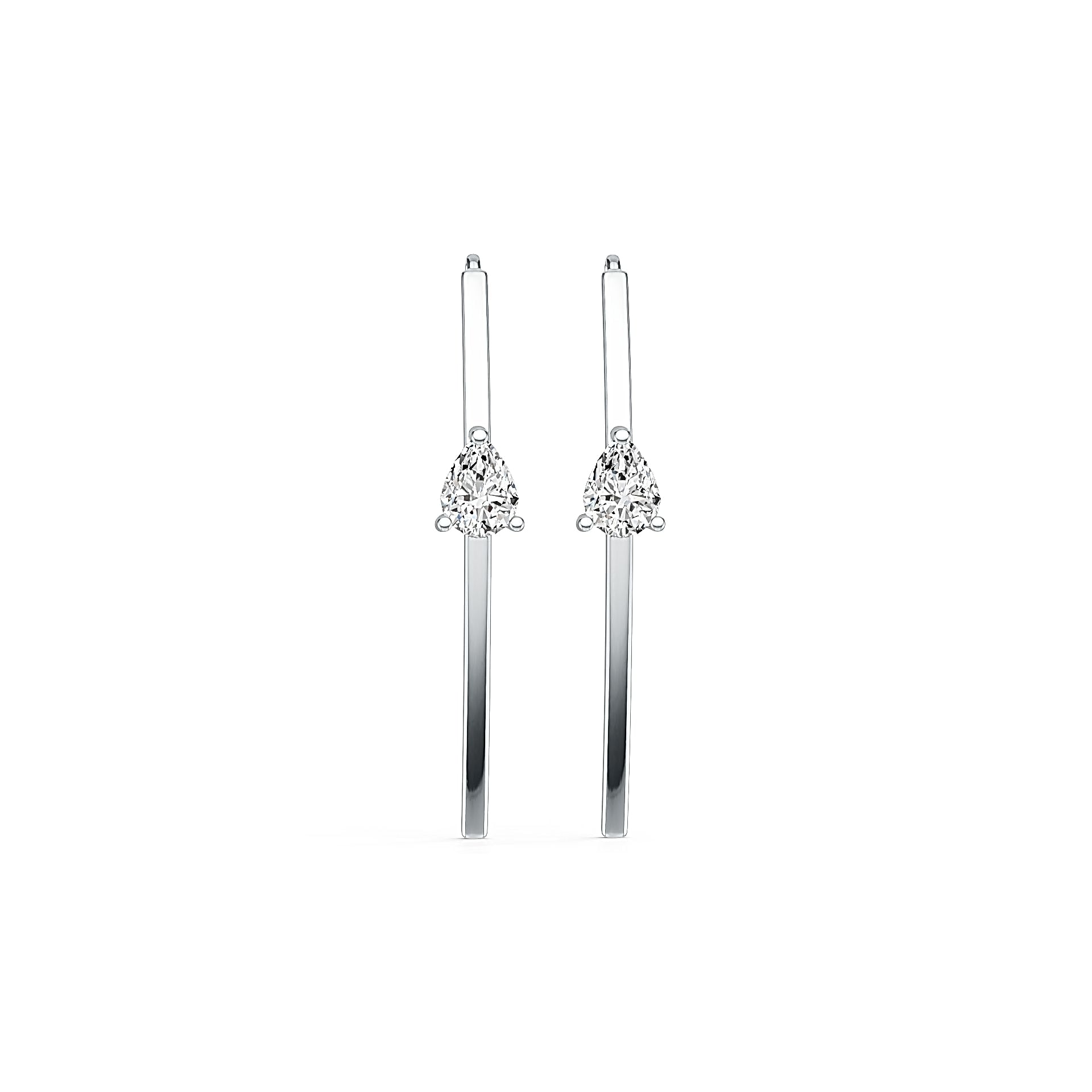 Sterling Silver Semi Mount Earrings Setting Pear PE 8X6mm - Syzjewelry
