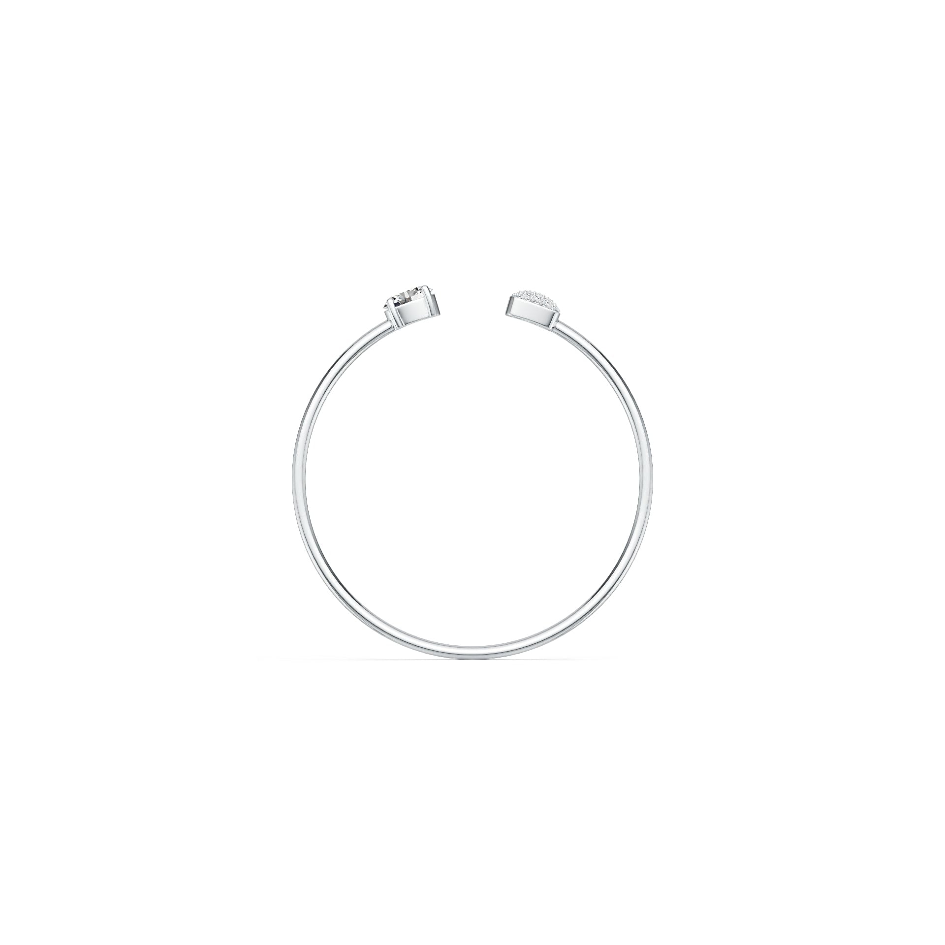 Sterling Silver Semi Mount Bangle Setting Oval OV 8x6mm Syzjewelry