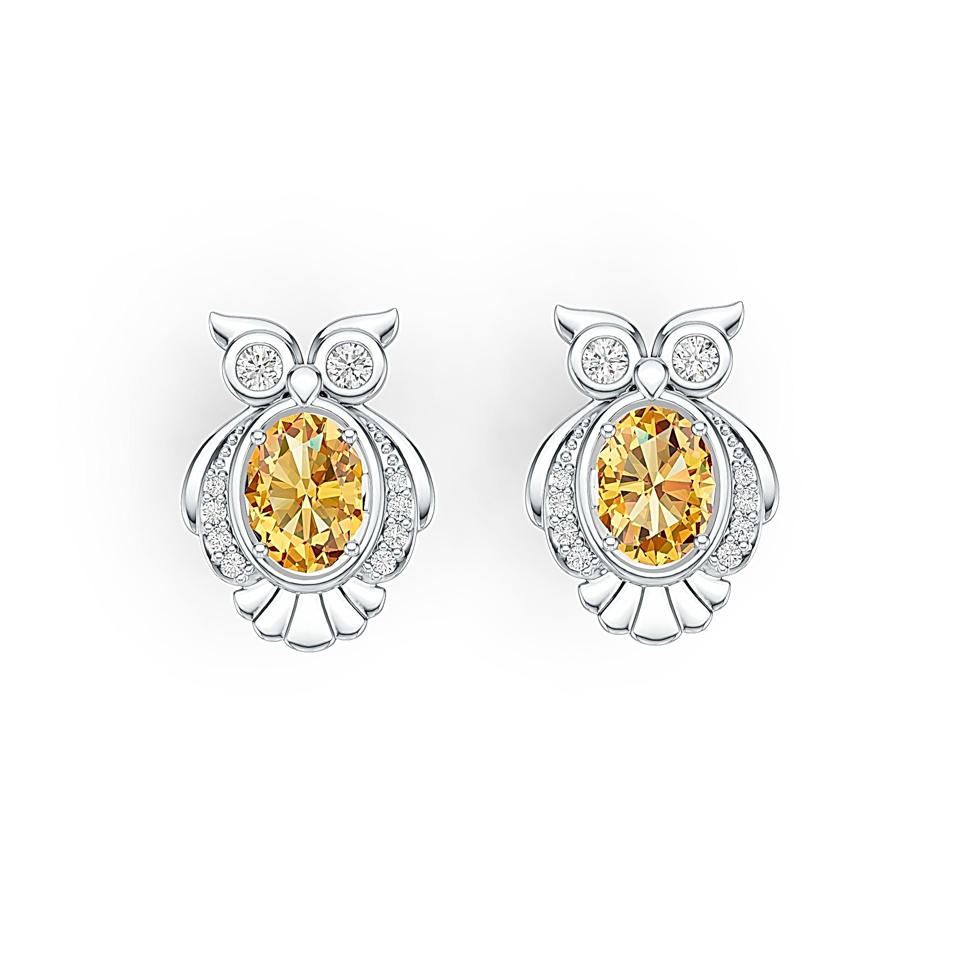 Sterling Silver Semi Mount Earrings Setting Oval OV 8X6mm DHJ