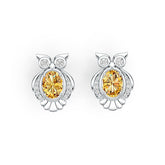 Sterling Silver Semi Mount Earrings Setting Oval OV 8X6mm DHJ