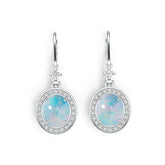 14K Gold Semi Mount Earrings Setting Oval OV 12X10mm Diamond Accent DHJ