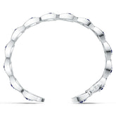 Platinum Semi Mount Bracelet Setting Round Ro 6x4mm Diamond Accent Syz Jewelry