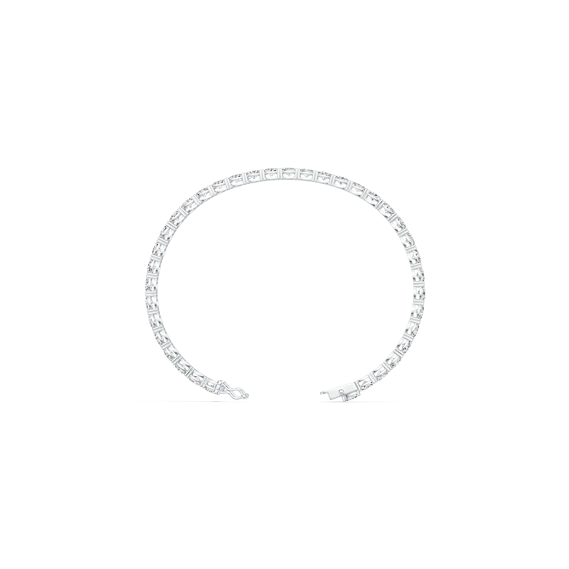 Sterling Silver Semi Mount Bracelet Setting Oval OV 5X4mm Tennis Bracelet DHJ