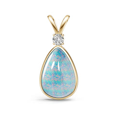 Sterling Silver Semi Mount Pendant Setting Pear PE 27X19mm Syzjewelry
