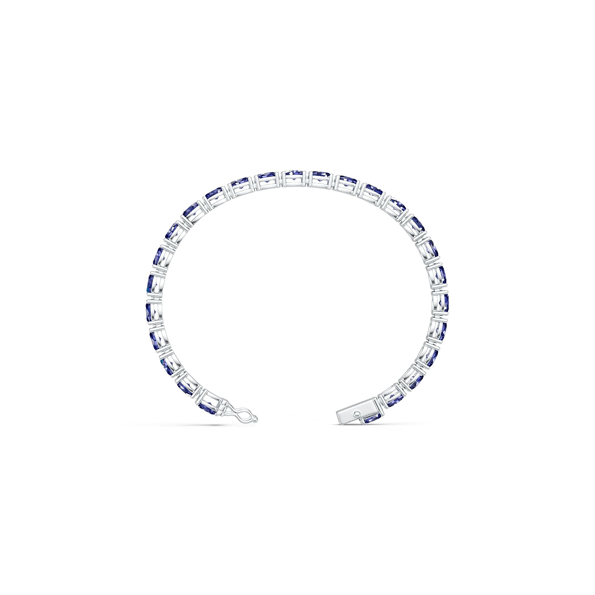 Sterling Silver Semi Mount Bracelet Setting Oval OV 6x4mm DHJ