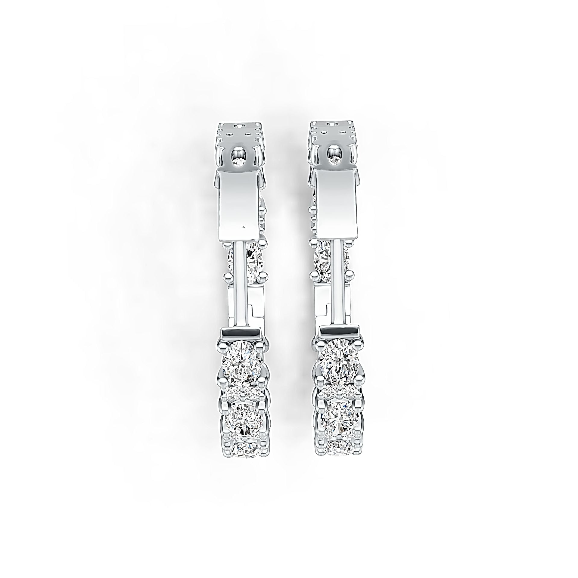 Sterling Silver Semi Mount Earrings Setting Oval OV 4X3mm DHJ