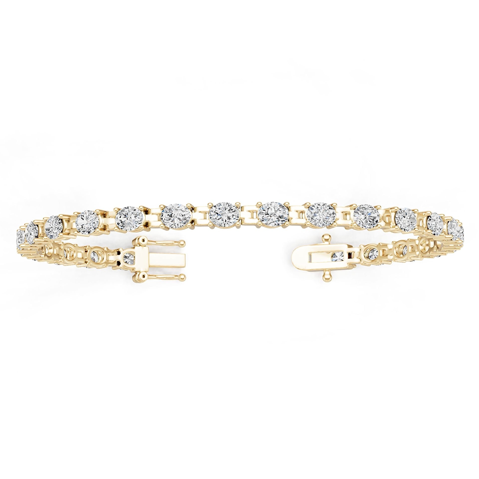 10K Gold Semi Mount Bracelet Setting Oval Ov 5x4mm Syz Jewelry