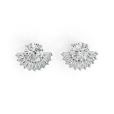 10K Gold Semi Mount Earrings Setting Round RD 8x8mm DHJ