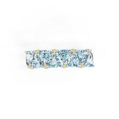 Sterling Silver Semi Mount Ring Setting Trillion TR 4X4mm DHJ