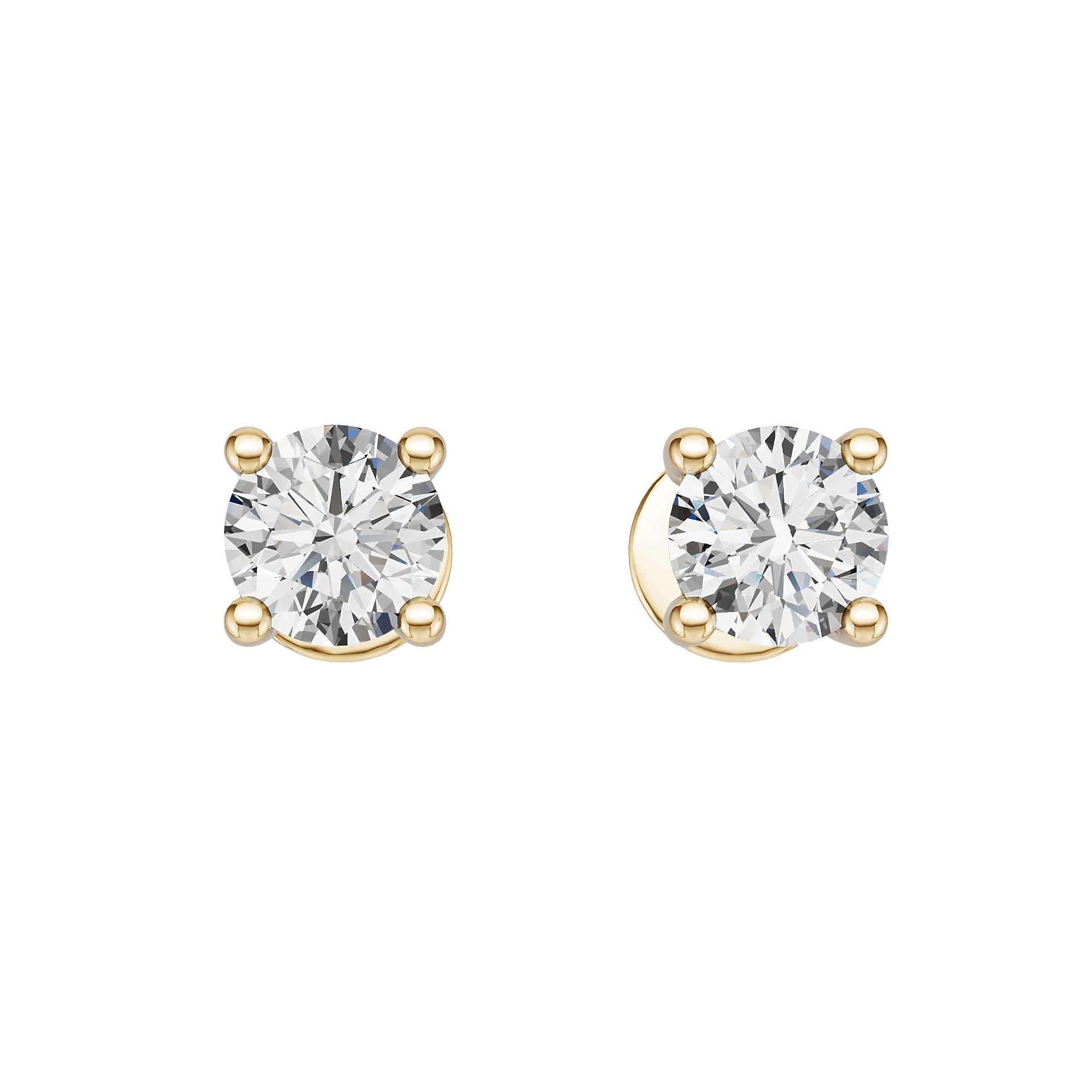 Platinum Semi Mount Earrings Setting Round Ro 6x6mm Syz Jewelry