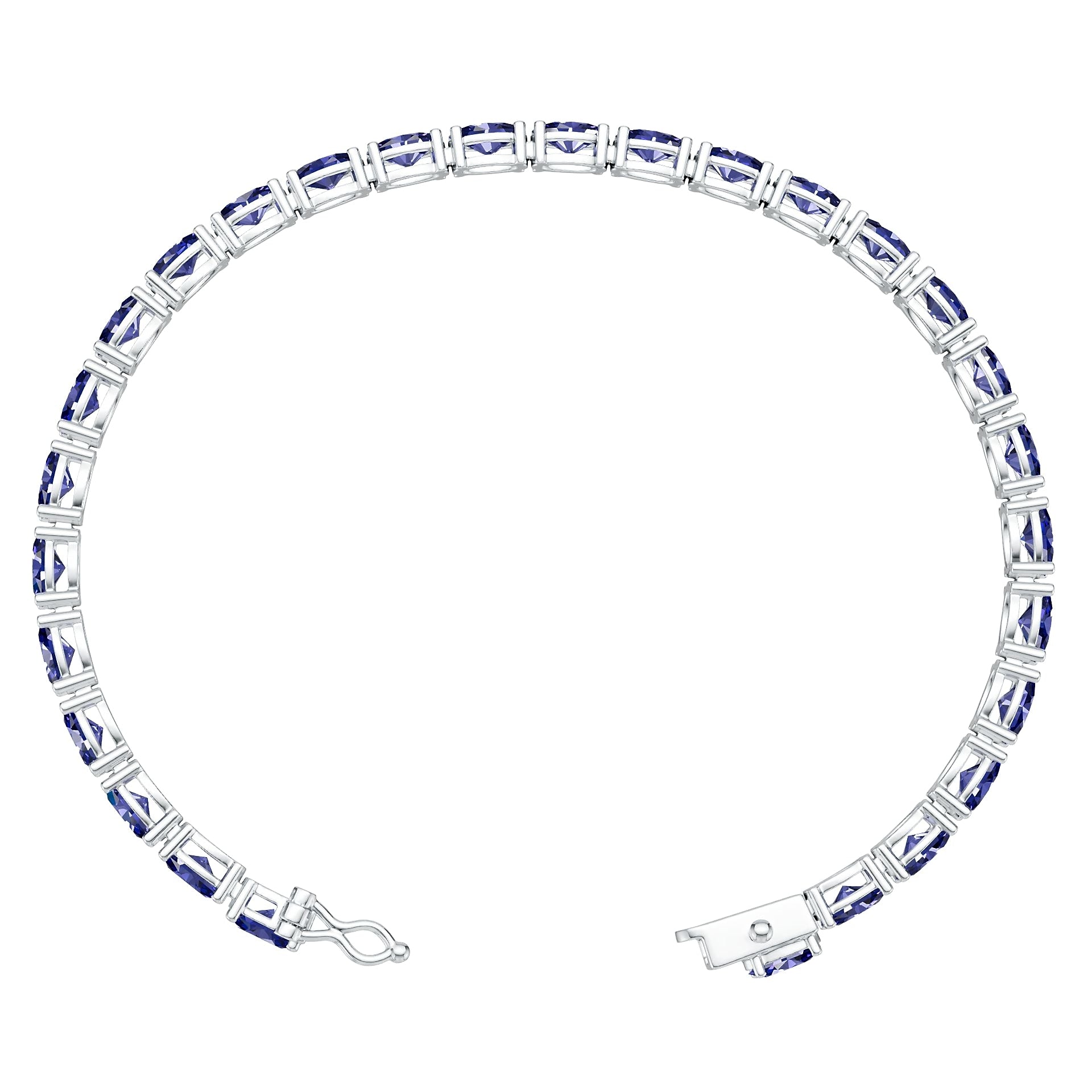 Sterling Silver Semi Mount Bracelet Setting Oval OV 6x4mm DHJ