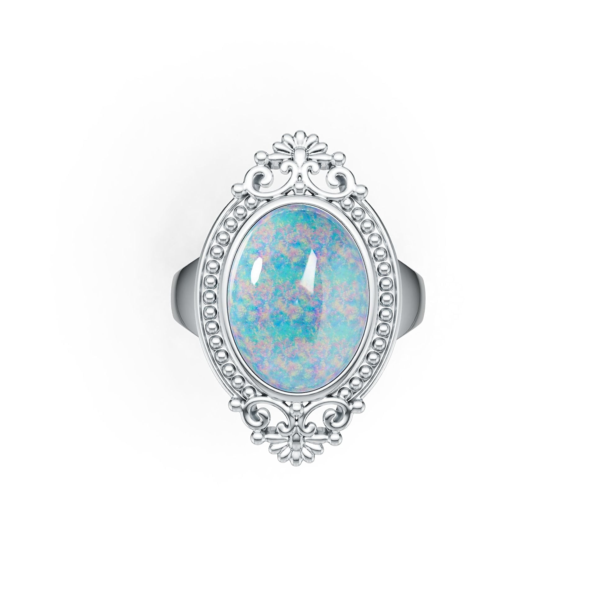 Sterling Silver Semi Mount Ring Setting Oval OV 16X12mm DHJ