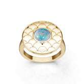 14K Gold Semi Mount Ring Setting Round Ro 6x6mm Syz Jewelry