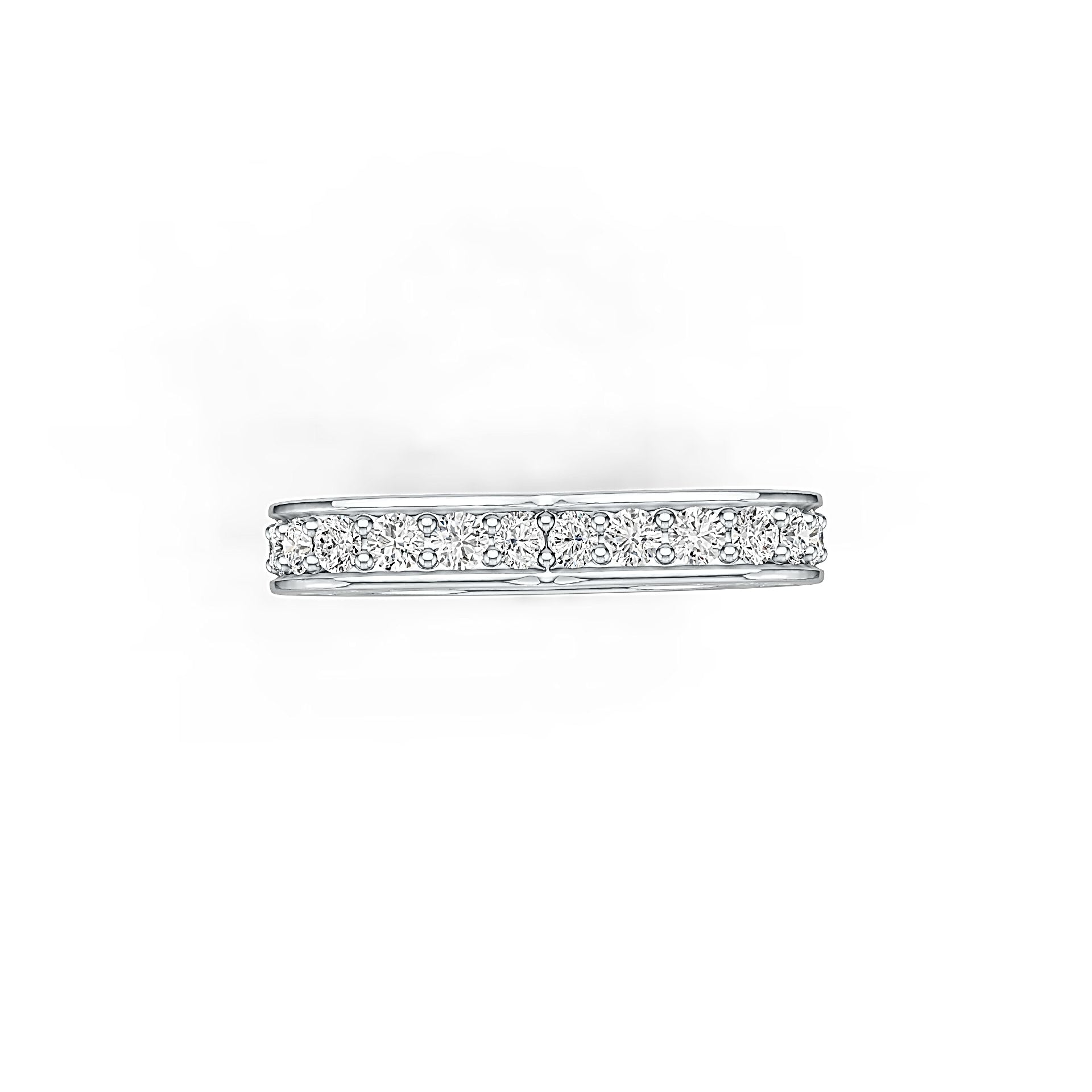 Sterling Silver Ring Heart Theme with White Topaz or Moissanite - Syzjewelry