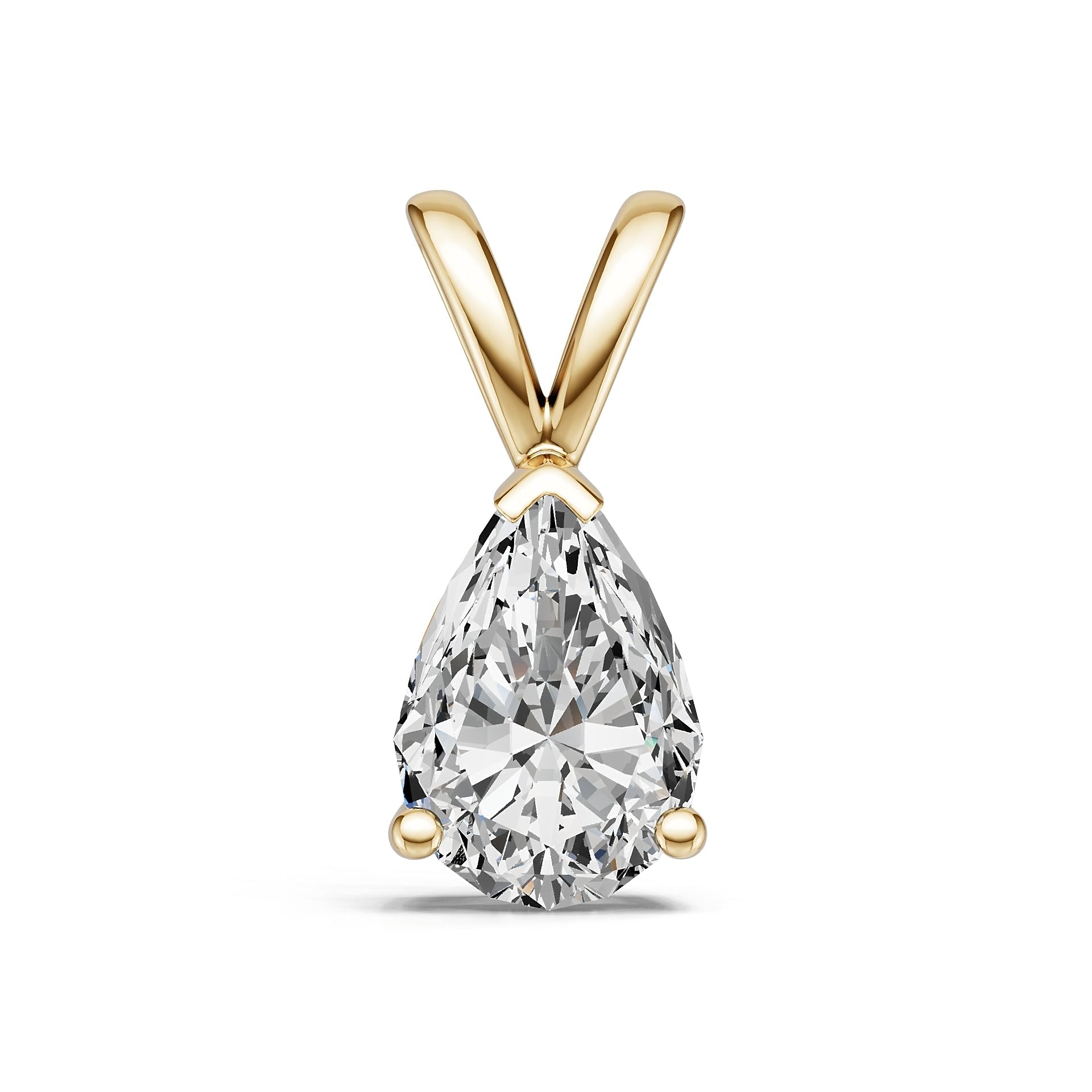 Platinum Semi Mount Pendant Setting Pear Pe 9x6mm Syz Jewelry
