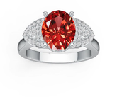 Sterling Silver Semi Mount Ring Setting Oval OV 11X4mm DHJ