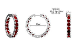 Platinum Semi Mount Earrings Setting Round RD 5x5mm DHJ