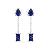 18K Gold Semi Mount Earrings Setting Pear Pe Syz Jewelry