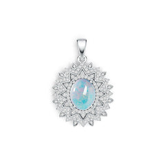 Sterling Silver Semi Mount Pendant Setting Oval OV 10X8mm DHJ