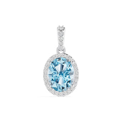 Platinum Semi Mount Pendant Setting Oval Ov 9x7mm Syz Jewelry