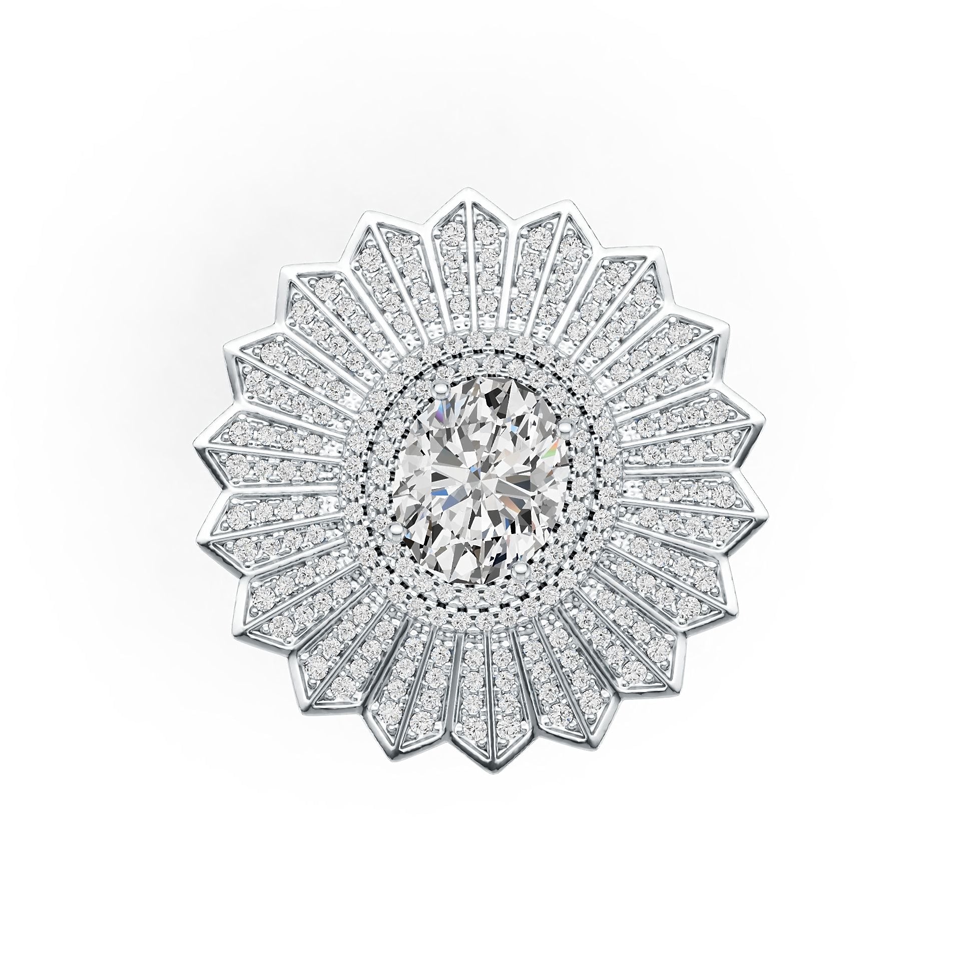 Sterling Silver Semi Mount Ring Setting Oval OV 10X8mm DHJ