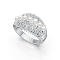 18K Gold Semi Mount Ring Setting Round RD 3x3mm Diamond Accent DHJ