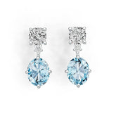 Sterling Silver Semi Mount Earrings Setting Oval OV 10X8mm CU 6X6mm DHJ