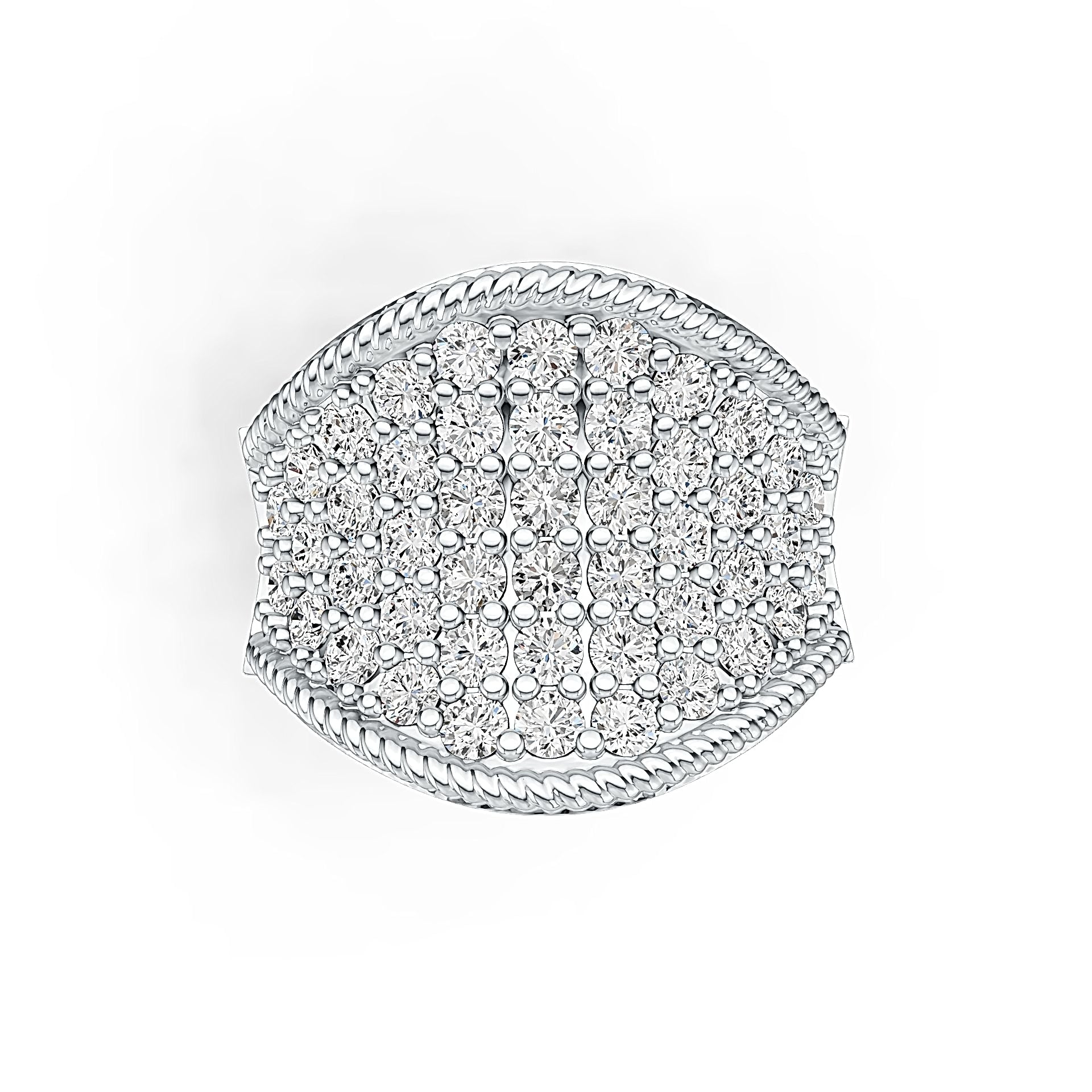 Sterling Silver Semi Mount Ring Setting Round RD 2.5mm DHJ