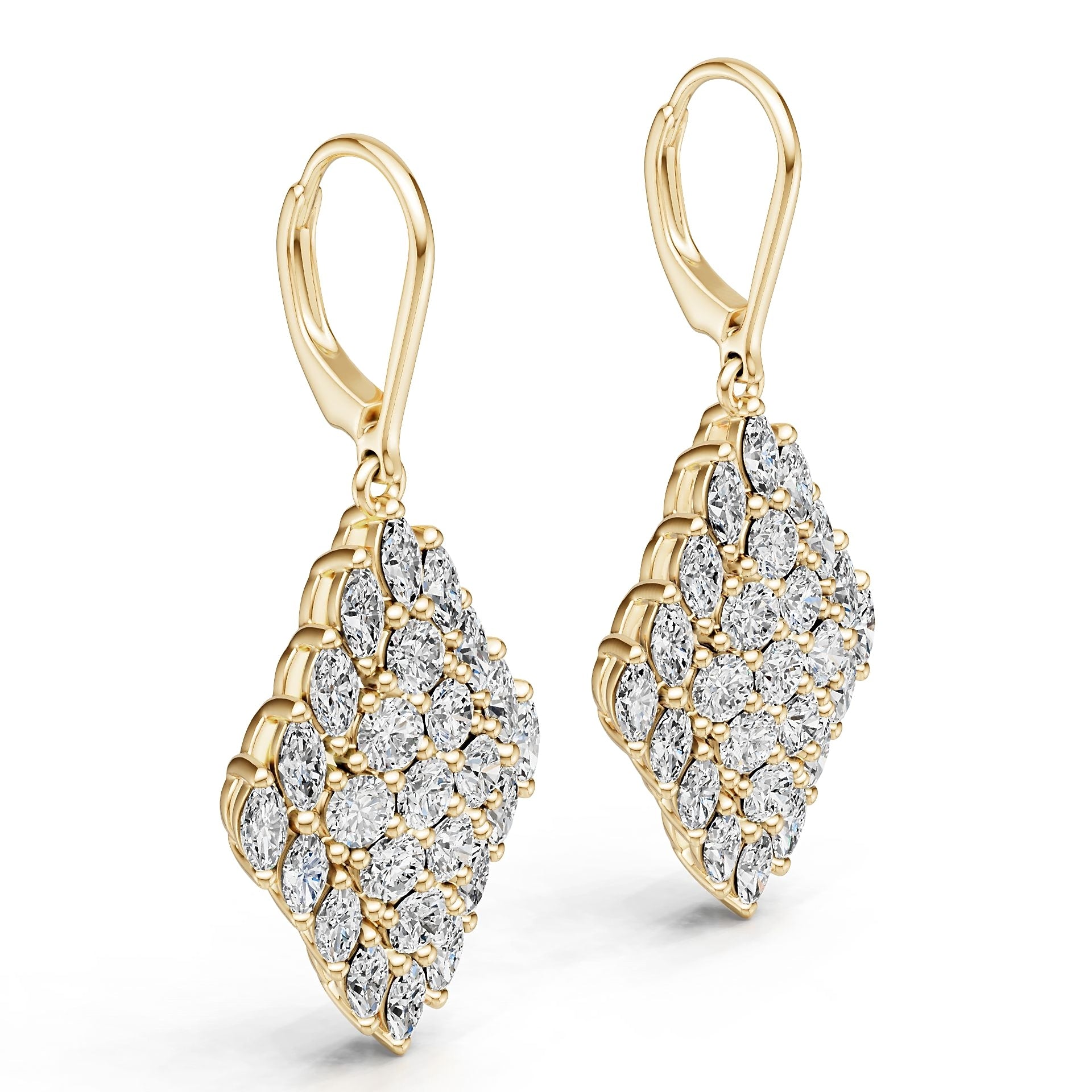 Sterling Silver Semi Mount Earrings Setting Round Ro 3x3mm Diamond Accent DHJ