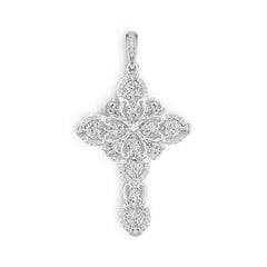 Sterling Silver Semi Mount Pendant Setting Marquise MQ 6X3mm PE 5X3mm HT 4X4mm DHJ