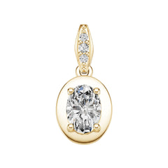 Sterling Silver Semi Mount Pendant Setting Oval Ov 7x5mm Syz Jewelry