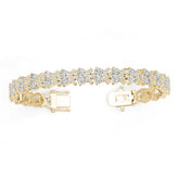 18K Gold Semi Mount Bracelet Setting Oval Ov 4x3mm Diamond Accent Syz Jewelry
