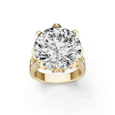14K Gold Semi Mount Ring Setting Round Ro 1x1mm Diamond Accent Syz Jewelry