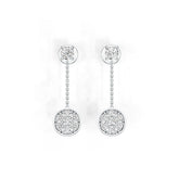 Sterling Silver Semi Mount Earrings Setting Round RD 3.5mm DHJ