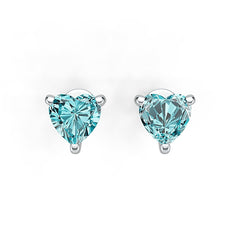 스털링 실버 세미 마운트 귀걸이 세팅 하트 HT 6X6mm