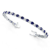 14K Gold Semi Mount Bracelet Setting Round RD 4x4mm Diamond Accent DHJ