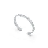Platinum Semi Mount Bracelet Setting Oval OV 7X5mm Diamond Accent DHJ