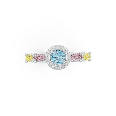 Sterling Silver Semi Mount Ring Setting RD 6x6mm OV 5x3mm DHJ