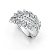 18K Gold Semi Mount Ring Setting Marquise MQ 6X3mm DHJ